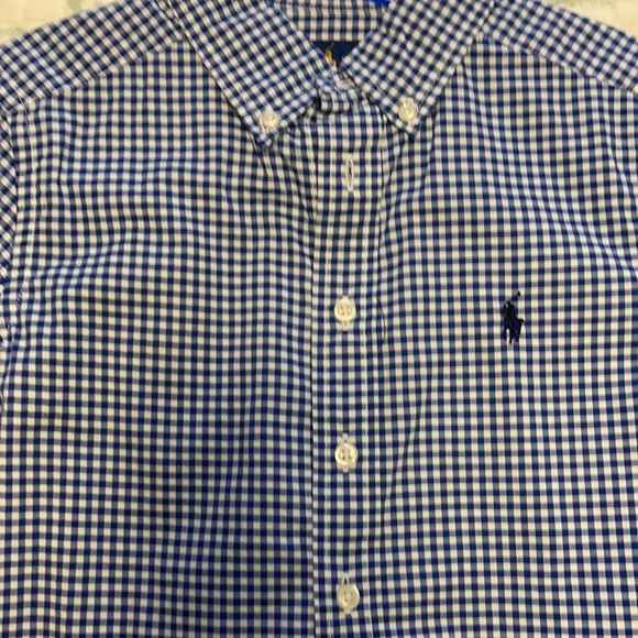 Ralph Lauren gingham poplin short sleeve shirt - Picture 4 of 5